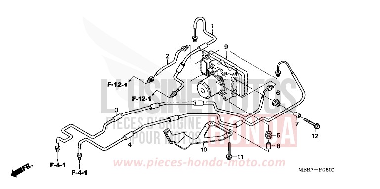 ABS-MODULATOR (CBF600SA6/NA6) von CBF600S ABS CANDY XENON BLUE (PB324) von 2006